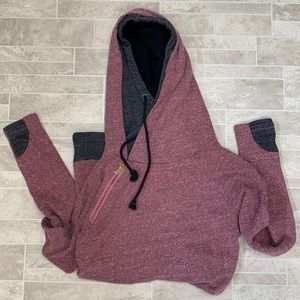 Double hooded sweatshirt